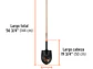Pala redonda, T-2000, # 2, mango largo TRUPER 10604 - Miniatura 3 | aztools.co