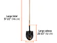 Pala redonda, T-2000, # 4, mango largo TRUPER 10605 - Miniatura 2 | aztools.co