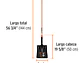 Pala cuadrada, T-2000, #2 mango largo TRUPER 17176 - Miniatura 2 | aztools.co