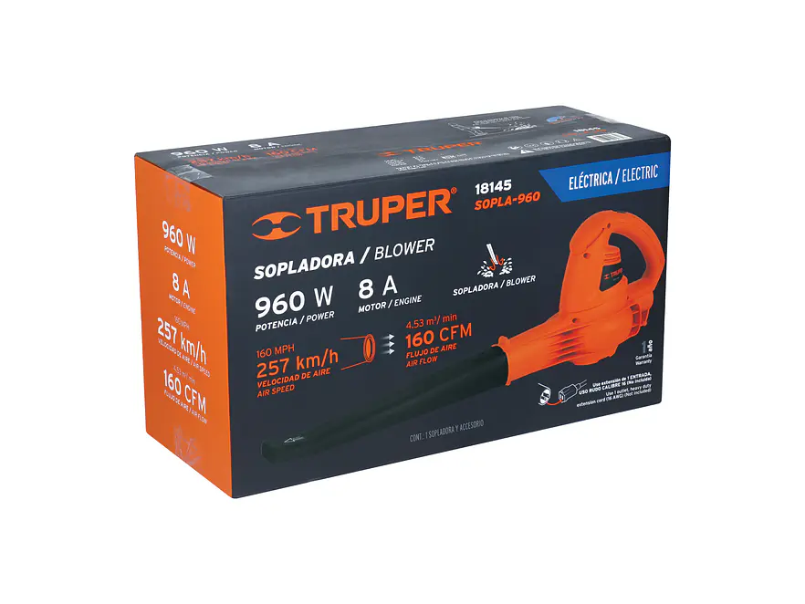 Sopladora Eléctrica 960W Truper 18145 - Foto 4 | aztools.co