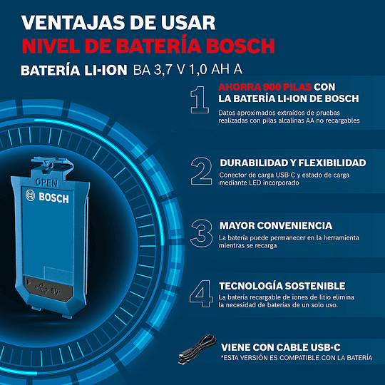 Nivel Láser GLl 2-22 G con Láser Verde Bosch