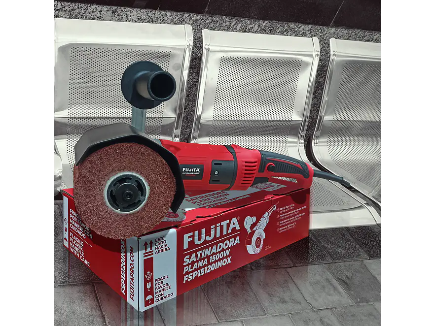 Satinadora Plana Fujita FSP15120INOX 1500W, Velocidad Variable, Acero Inoxidable - Foto 5 | aztools.co