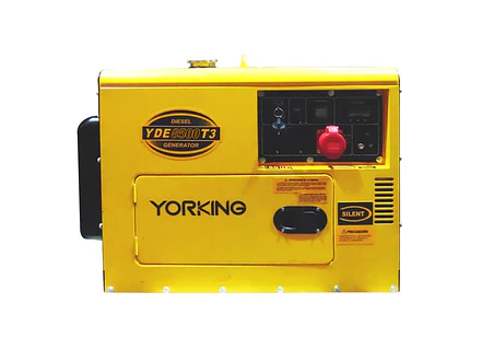 Planta Eléctrica Yorking YDE8500T3 9kVA Trifásica 127-220V Diésel - Foto 1 | aztools.co