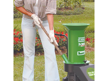 Triturador de Residuos Orgánicos Trapp para Compostaje con Motor Eléctrico de 1.5 HP JTR200 - Foto 4 | aztools.co