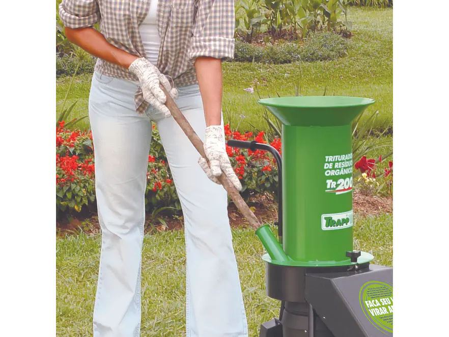 Triturador de Residuos Orgánicos Trapp para Compostaje con Motor Eléctrico de 1.5 HP JTR200 - Foto 4 | aztools.co