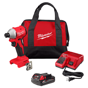 Atornillador de Impacto Milwaukee 3650-21P M18 Brushless 1/4