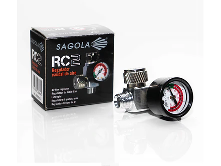 REGULADOR DE CAUDAL CON MANÓMETRO RC2 SAGOLA  - Foto 2 | aztools.co