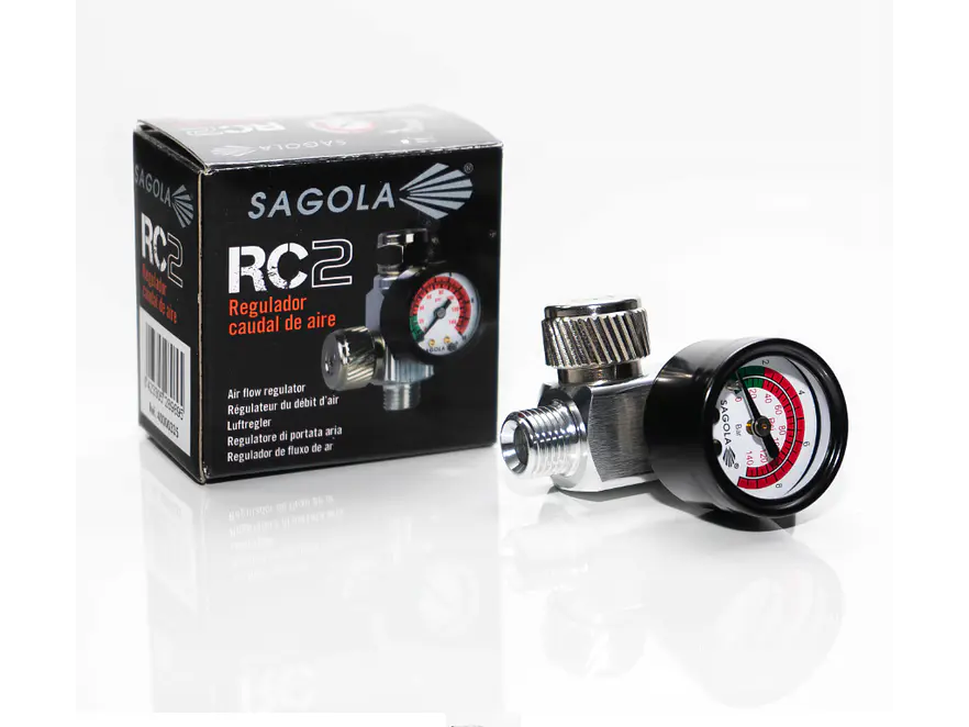 REGULADOR DE CAUDAL CON MANÓMETRO RC2 SAGOLA  - Foto 2 | aztools.co