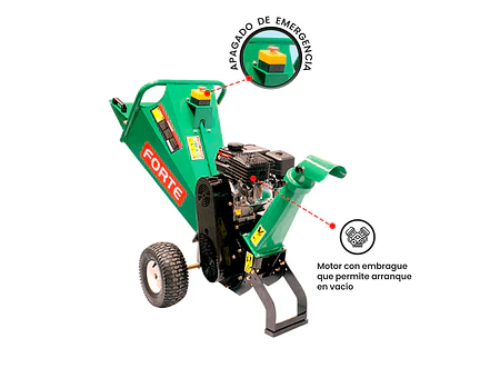 Biotrituradora Chipeadora Forte BFG-100 6.5 HP a Gasolina, hasta 100 mm de Diámetro - Foto 4 | aztools.co