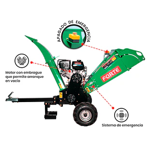 Biotrituradora Chipeadora 15HP Forte BFG-120 