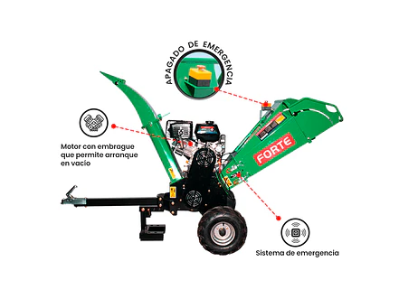 Biotrituradora Chipeadora 15HP Forte BFG-120  - Foto 2 | aztools.co
