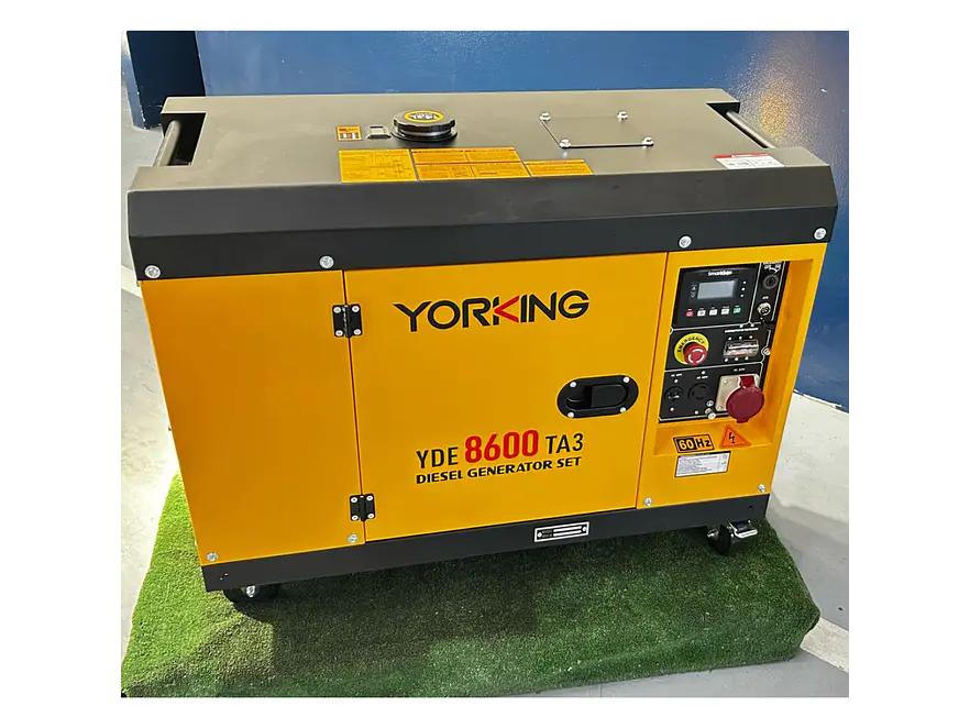 Planta Eléctrica Yorking YDE8600TA3 7kW / 8.8 kVA Diésel Trifásica 220V - Foto 2 | aztools.co