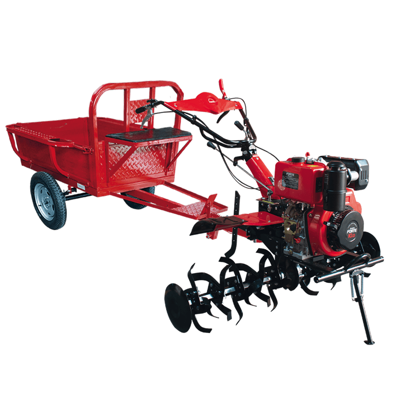 Motoazada con Remolque FORTE FD-900TH-TR | 10 HP | Arranque Manual