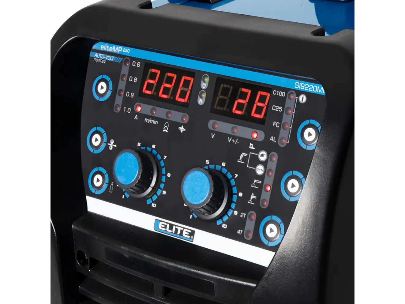 Soldadora Inversora ELITE MP 220 | Multiproceso MIG - TIG - SMAW | 200A 110/220V - Foto 4 | aztools.co