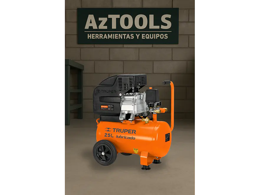 Compresor Truper 15006 Horizontal 25L 3HP 127V  - Foto 5 | aztools.co