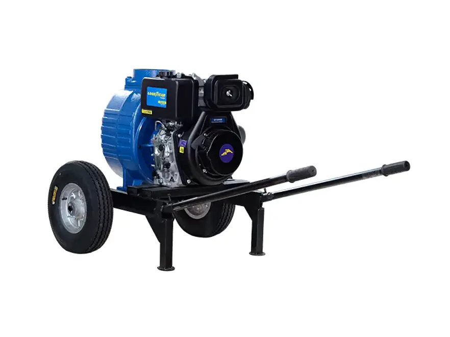 Motobomba a Diesel GOODYEAR GY420-BC600 6x6 con Tráiler 12HP - Foto 3 | aztools.co