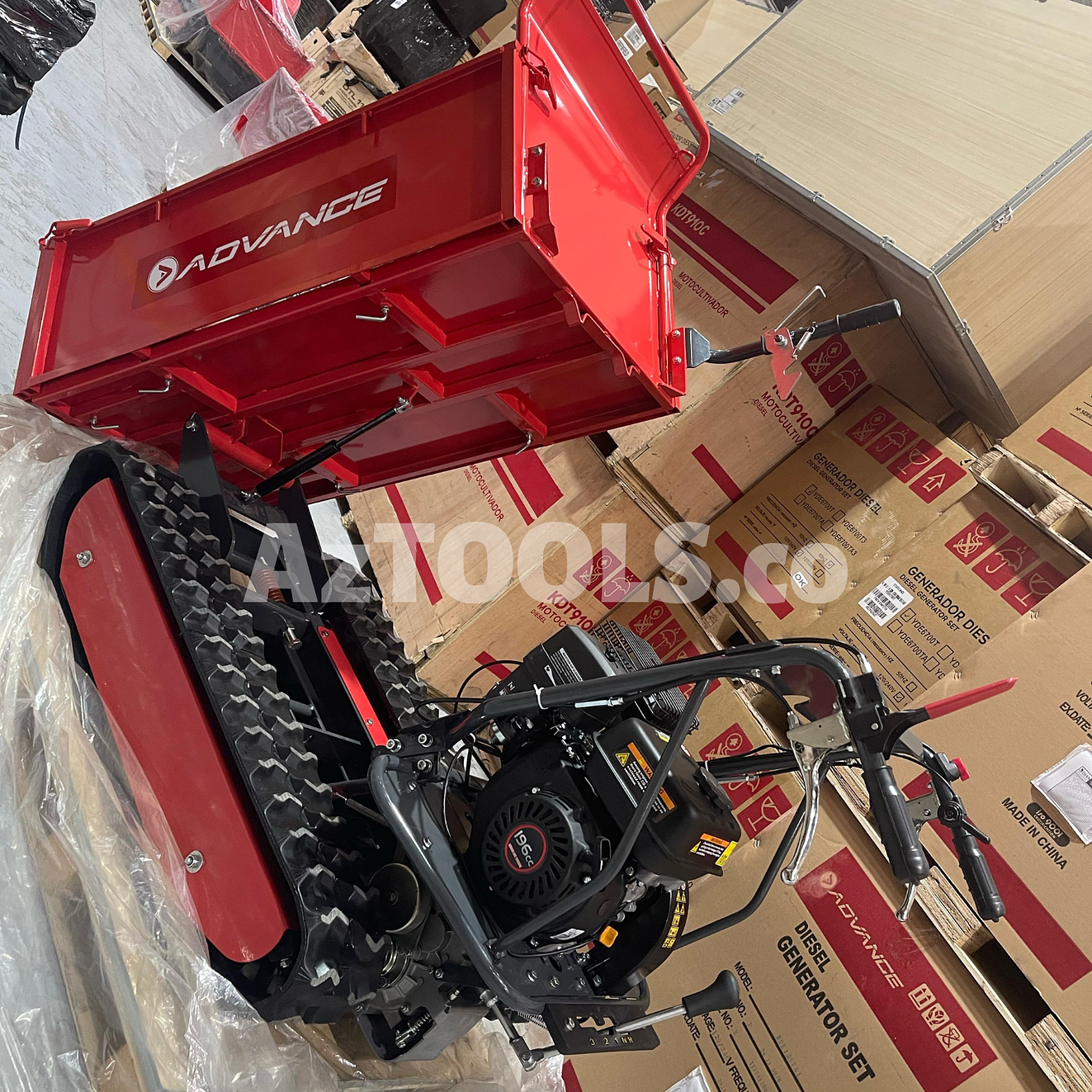 Carretilla sobre Orugas Advance TAG500 500Kg 6.5Hp Volco Manual 7