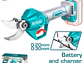 Tijera de Podar Inalámbrica 20V TOTAL TSSLI20308 Industrial Super (Sin Batería) - Miniatura 2 | aztools.co