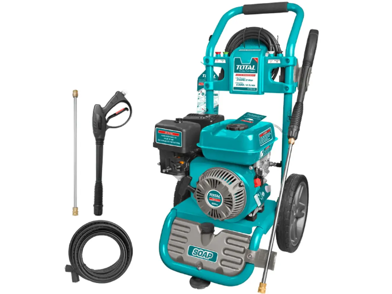 Hidrolavadora a Gasolina TOTAL TGT250105 6HP 3100 PSI Profesional - Foto 1 | aztools.co