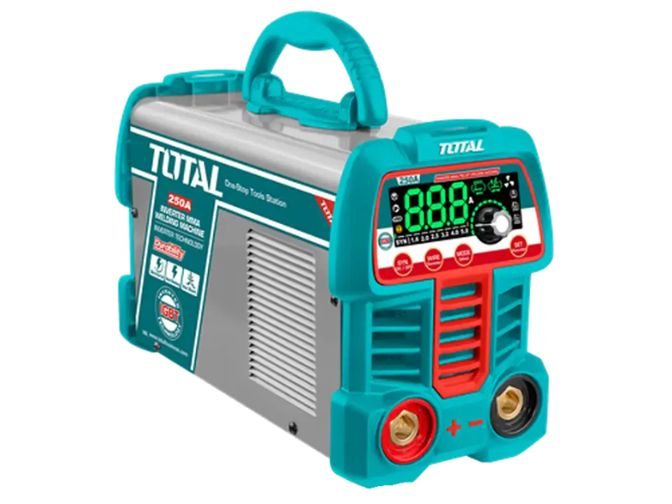 Soldador Inversor 250A TOTAL UTW225069 Industrial Bivoltaje MMA-TIG Lift - Foto 2 | aztools.co