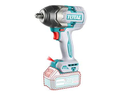 Combo de Herramienta TOTAL Utosli241181: Llave de Impacto Inalámbrica 1/2
