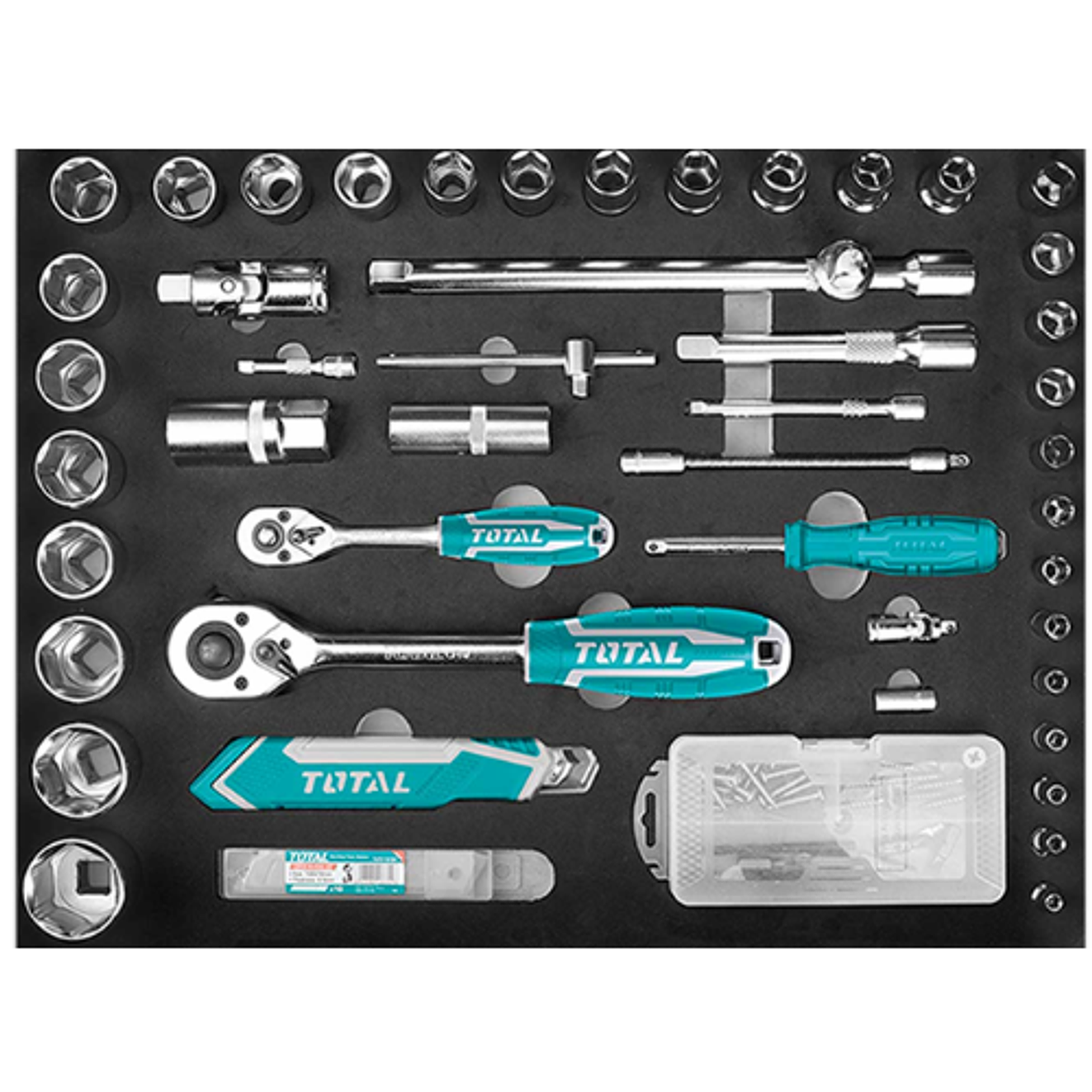 Kit de Herramientas TOTAL THKTHP21476 de 172 Piezas Profesional 2