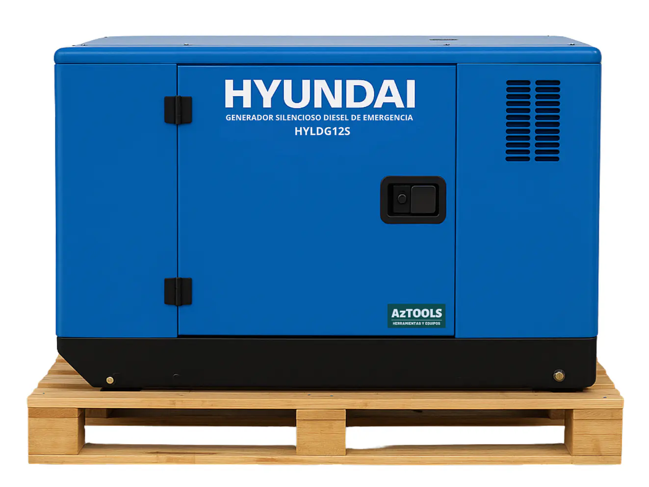 Planta Eléctrica Diésel Hyundai HYLDG12S 12 KVA / 11000W, Monofásica y Cabinada - Foto 1 | aztools.co
