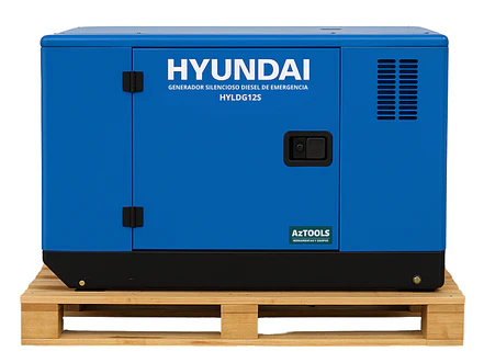 Planta Eléctrica Diésel Hyundai HYLDG12S 12 KVA / 11000W, Monofásica y Cabinada - Envío a todo Colombia | aztools.co