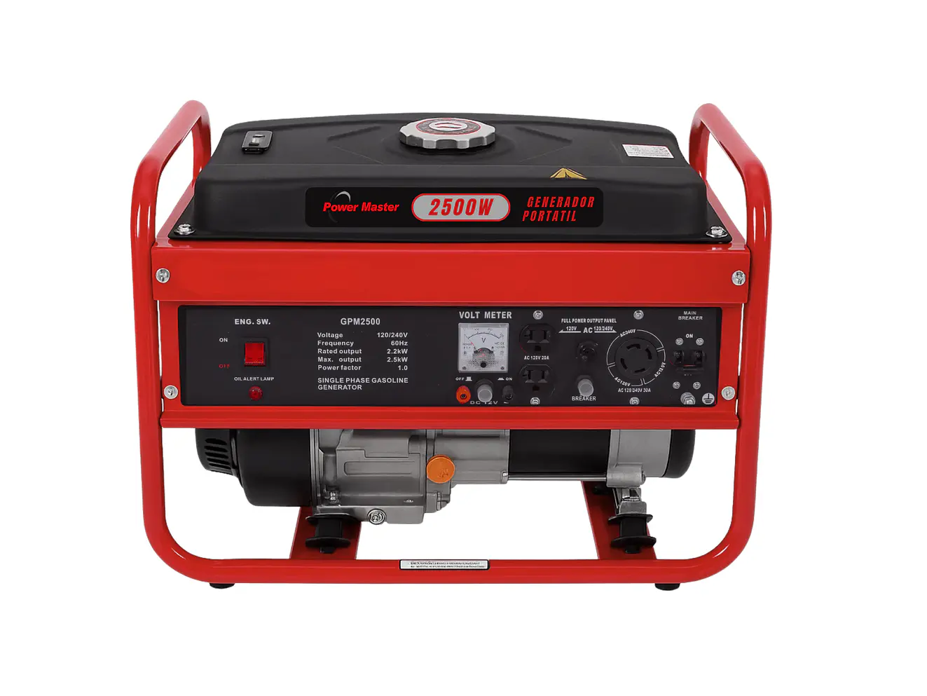 Planta Eléctrica a Gasolina Power Master 2500W GPM2500 - Foto 1 | aztools.co