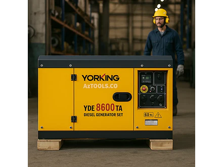 Planta Eléctrica Yorking YDE8600TA 7kVA Diésel Monofásica 110/240V - Foto 3 | aztools.co
