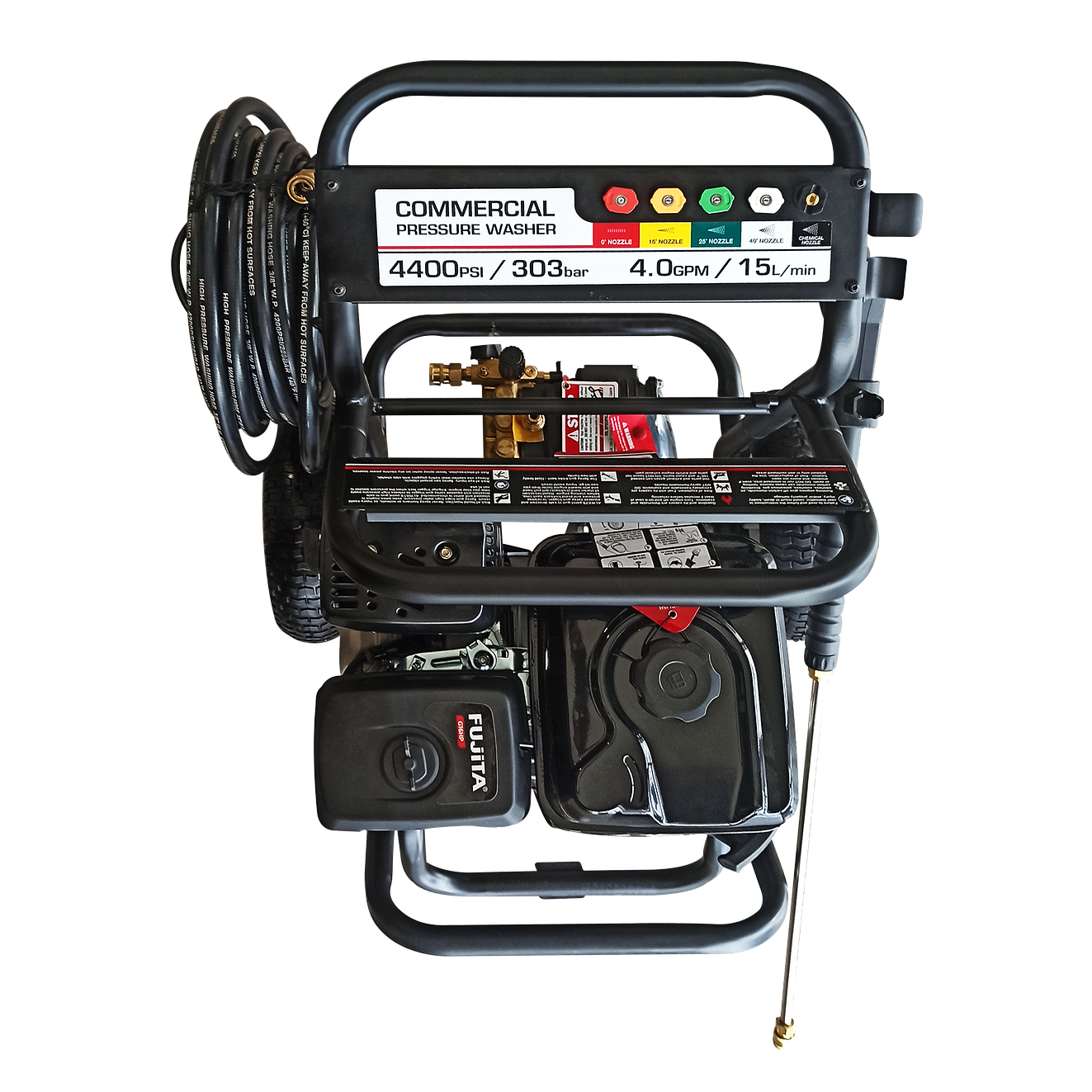 Hidrolavadora Industrial 4400 PSI a Gasolina Fujita LHIDROG16 2