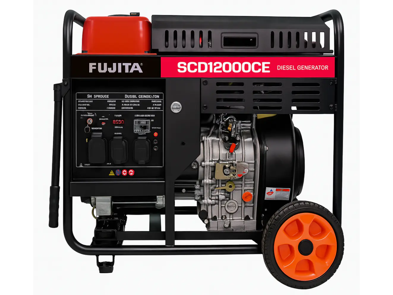 Planta Eléctrica Diésel 7.5 kVA (7.5kW) Fujita SCD12000CE 110/220V Arranque Eléctrico - Envío a todo Colombia | aztools.co
