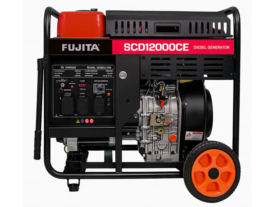 Planta Eléctrica Diésel 7.5 kVA (7.5kW) Fujita SCD12000CE 110/220V Arranque Eléctrico - Envío a todo Colombia | aztools.co