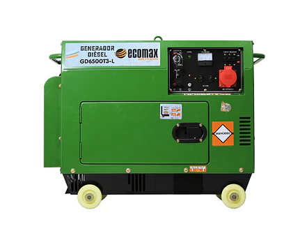 Planta Eléctrica Ecomax GD6500T3-L Trifásica Cabinada 6.5 kVA - Foto 1 | aztools.co