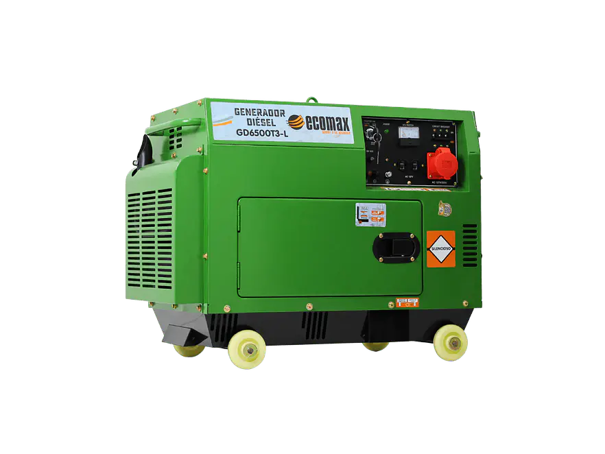 Planta Eléctrica Ecomax GD6500T3-L Trifásica Cabinada 6.5 kVA - Foto 3 | aztools.co