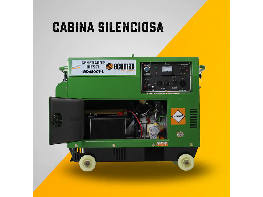 Planta Eléctrica Ecomax GD6500T-L 6.5kVA Monofásica Diésel - Foto 5 | aztools.co
