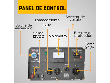 Planta Eléctrica Ecomax GD6500T-L 6.5kVA Monofásica Diésel - Foto 7 | aztools.co