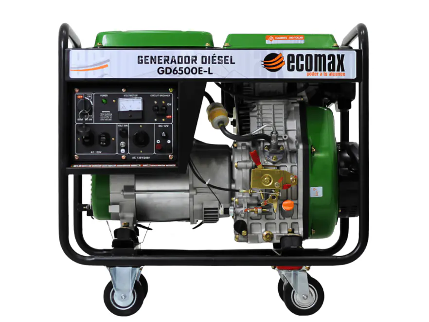 Planta Eléctrica Ecomax GD6500E-L 6.5kVA Monofásica Abierta Diésel - Foto 1 | aztools.co