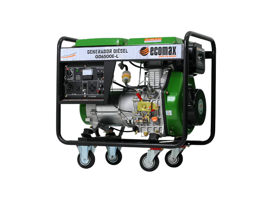 Planta Eléctrica Ecomax GD6500E-L 6.5kVA Monofásica Abierta Diésel - Foto 2 | aztools.co