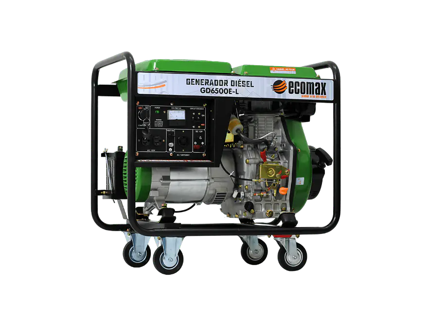 Planta Eléctrica Ecomax GD6500E-L 6.5kVA Monofásica Abierta Diésel - Foto 6 | aztools.co