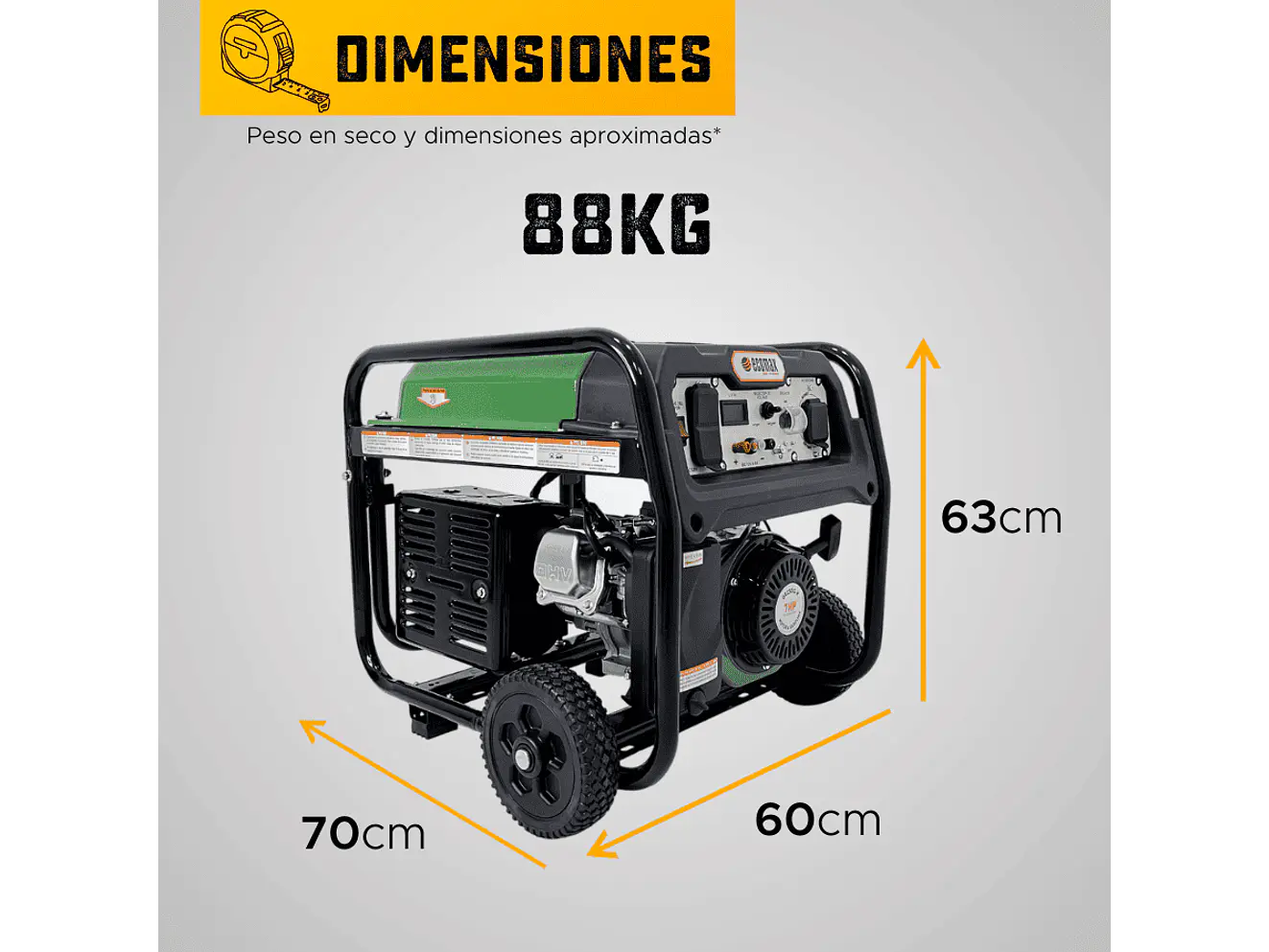 Planta Eléctrica Gasolina 8kVA, 8000W Ecomax GE8000E-K - Foto 7 | aztools.co