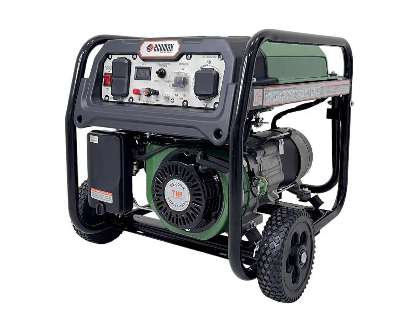 Planta Eléctrica Gasolina 3.2 kVA, 3200W Ecomax GE3300-K  - Foto 1 | aztools.co