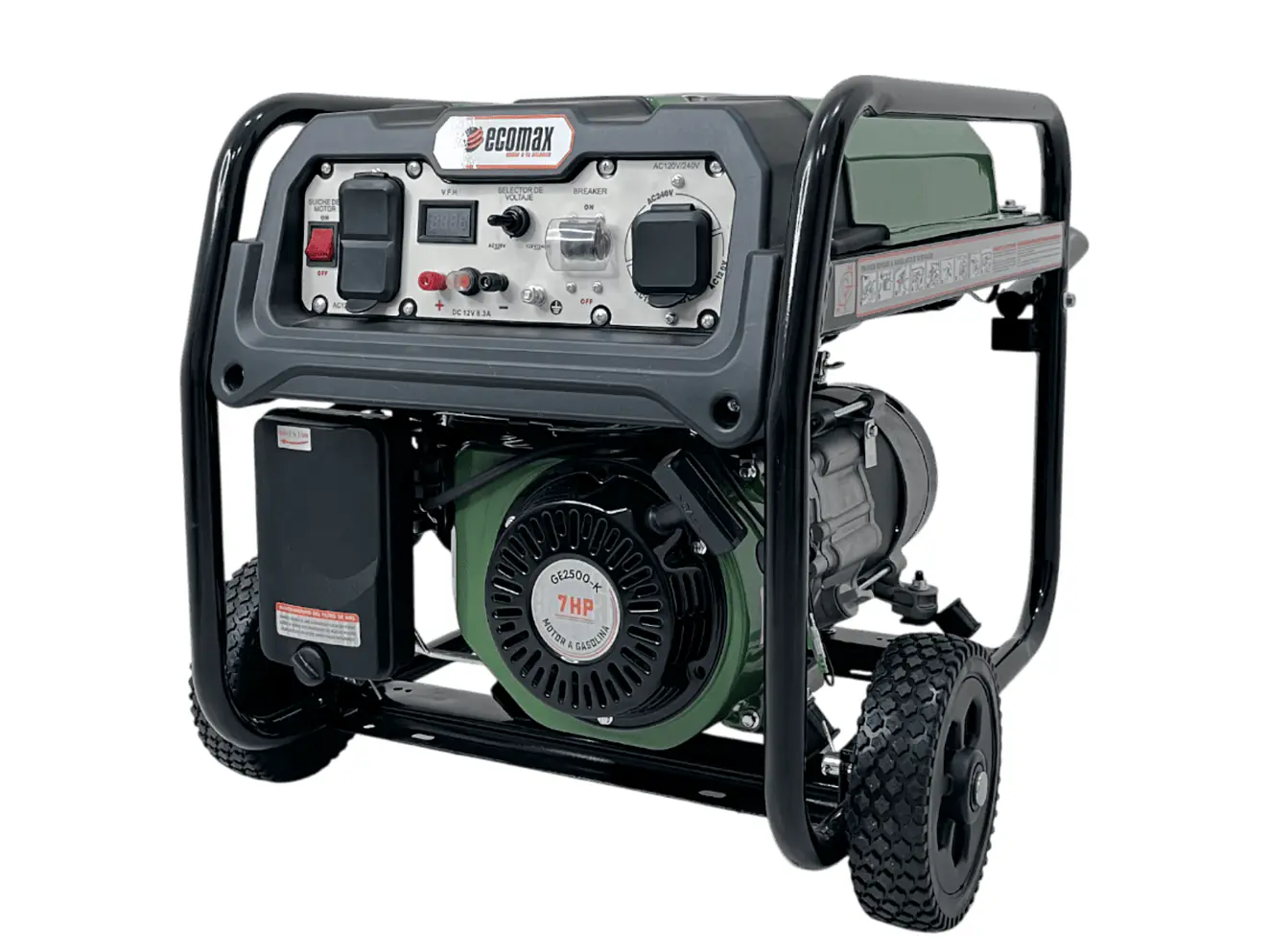 Planta Eléctrica Gasolina 2.4 kVA, 2400W Ecomax GE2500-K   - Foto 1 | aztools.co