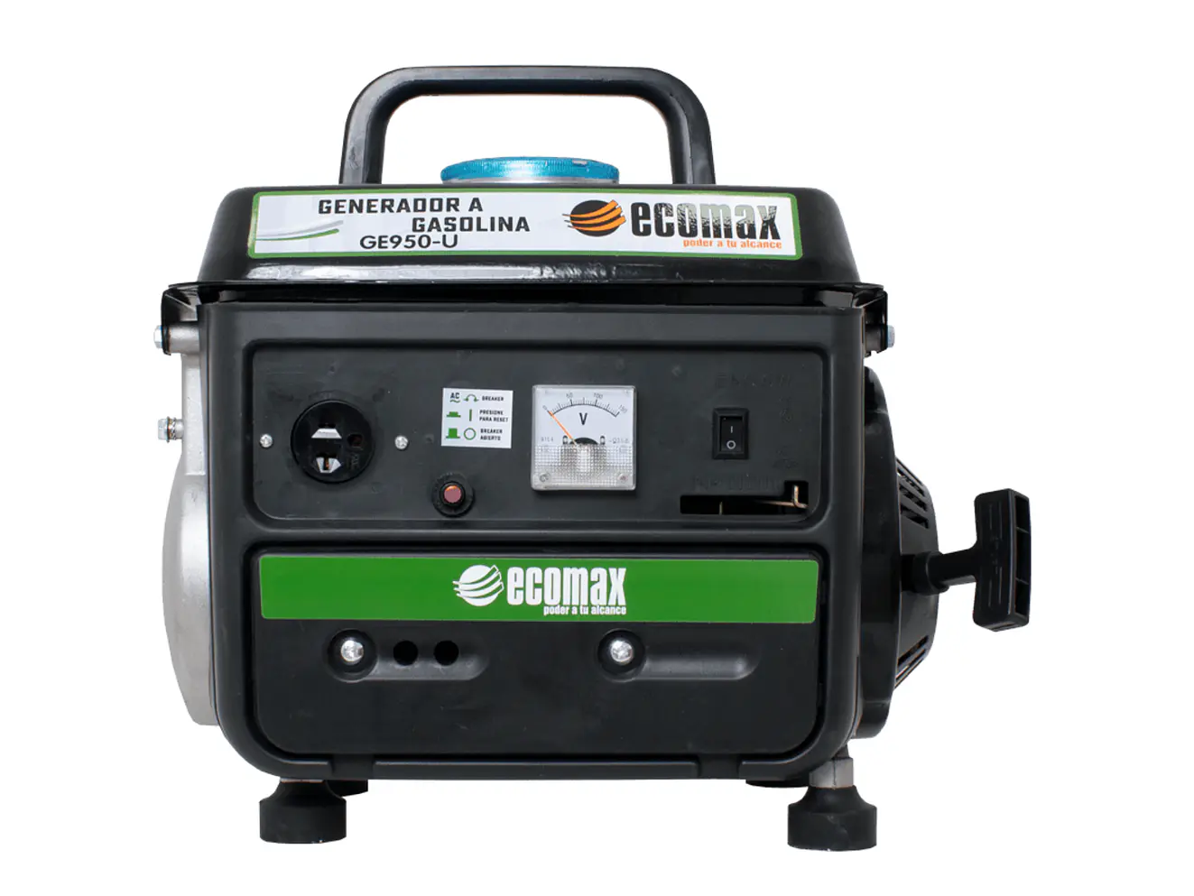 Planta Eléctrica Gasolina 0.9 kVA, 900W 2T Ecomax GE950-U  - Foto 1 | aztools.co