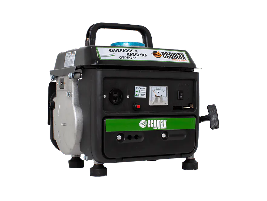 Planta Eléctrica Gasolina 0.9 kVA, 900W 2T Ecomax GE950-U  - Foto 3 | aztools.co