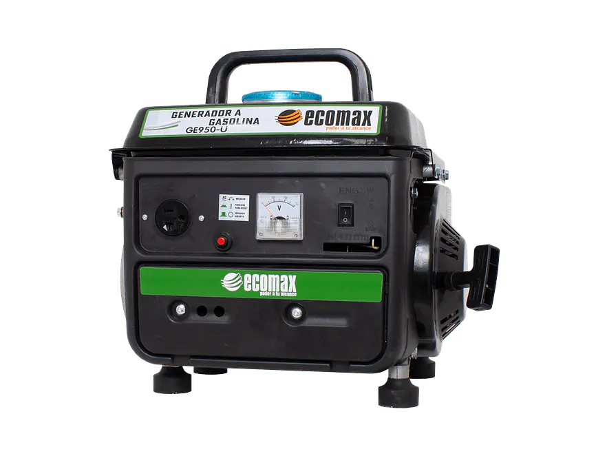 Planta Eléctrica Gasolina 0.9 kVA, 900W 2T Ecomax GE950-U  - Foto 2 | aztools.co