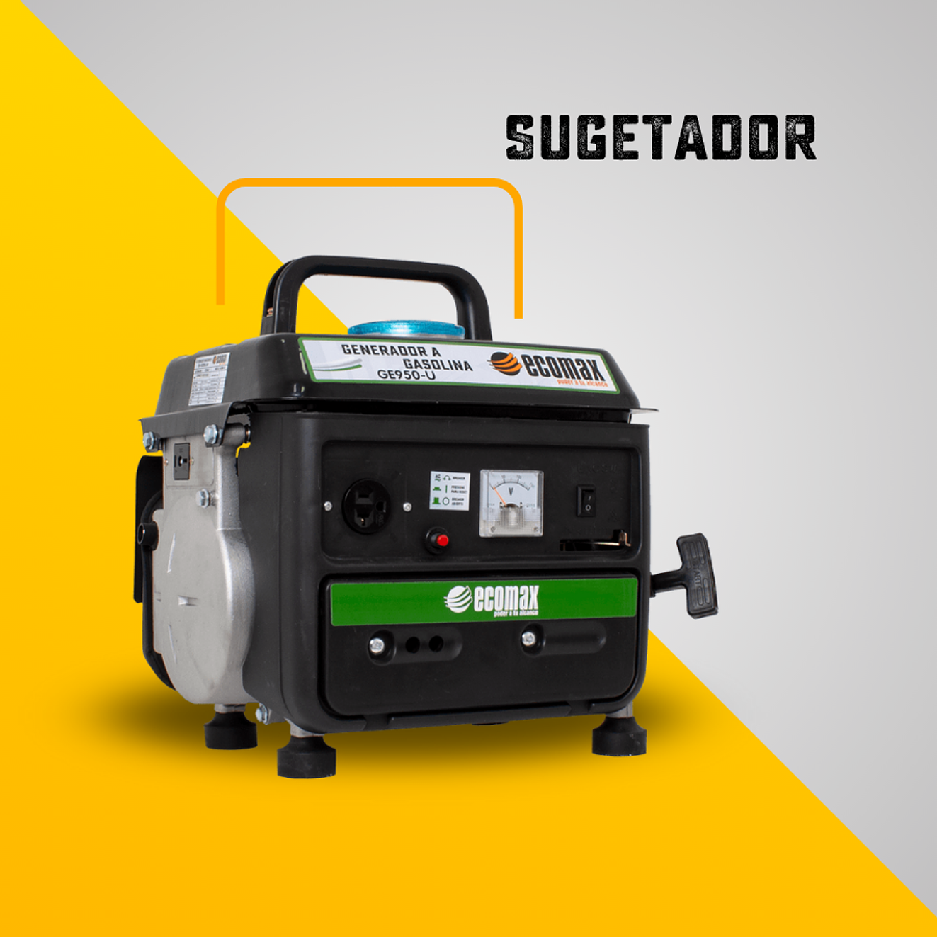 Planta Eléctrica Gasolina 0.9 kVA, 900W 2T Ecomax GE950-U  7