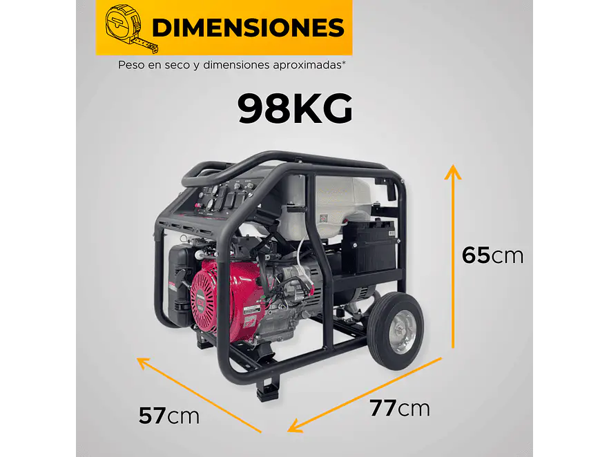 Planta Eléctrica Honda Enermax G7500GXE-K 7 kVA, 7000W, Gasolina - Foto 7 | aztools.co