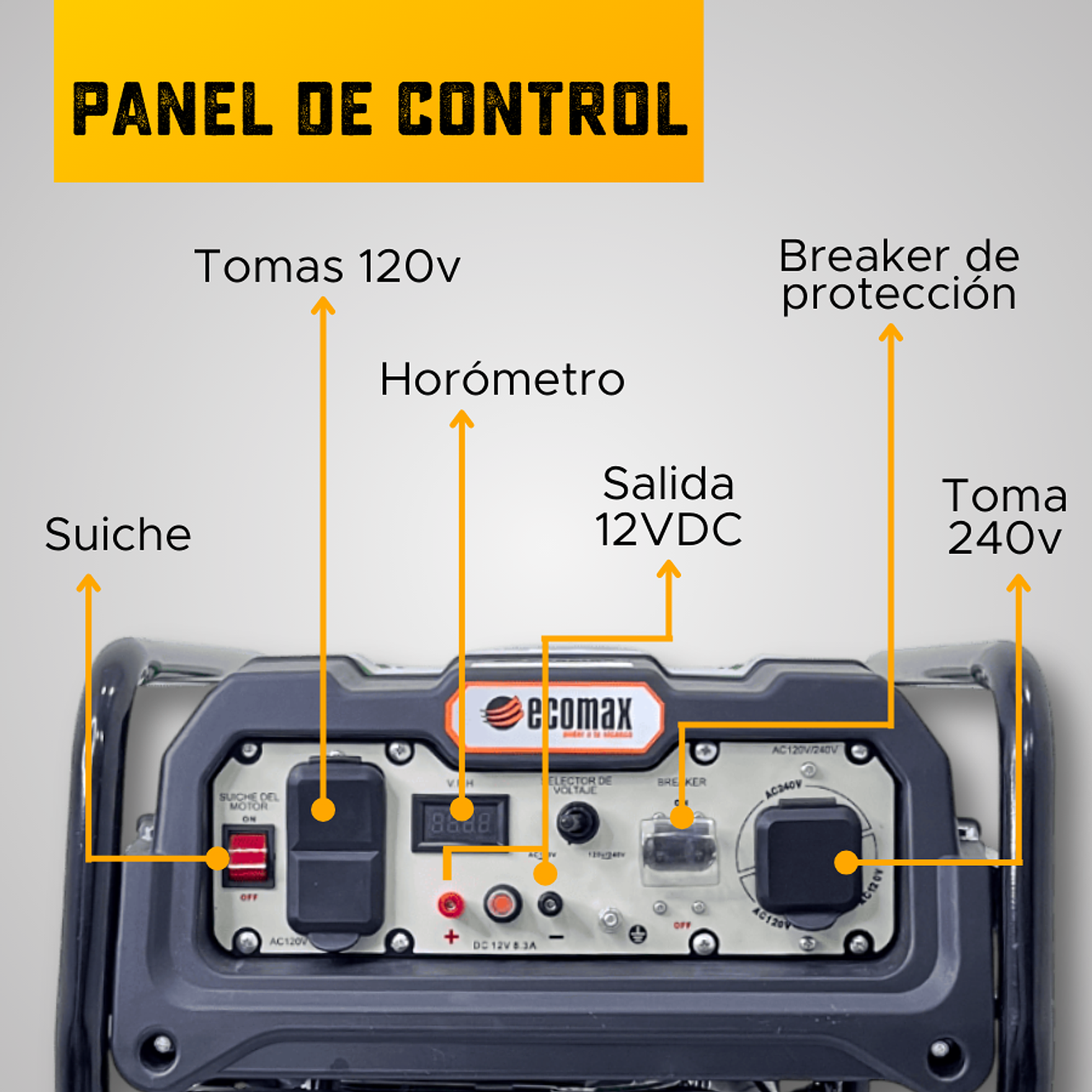 Planta Eléctrica Honda Enermax G3300GP-K 3.2 kVA, 3200W, Gasolina 5