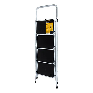 Escalera Plegable Pretul 24122 4 Pasos Acero Capacidad 150kg 